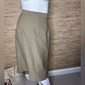 Vintage Plus Size Printed Pencil Skirt